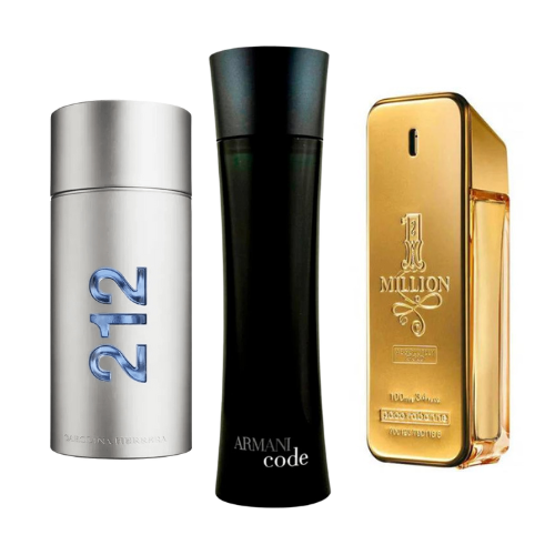 SADA 3 PARFUMOV: 212 MEN NYC, PACO RABANNE ONE MILLION, ARMANI CODE HOMME 100ML